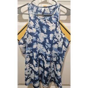 Adidas Women’s Own the Run Cooler Tank Top Night Marine Floral XL Aeroready